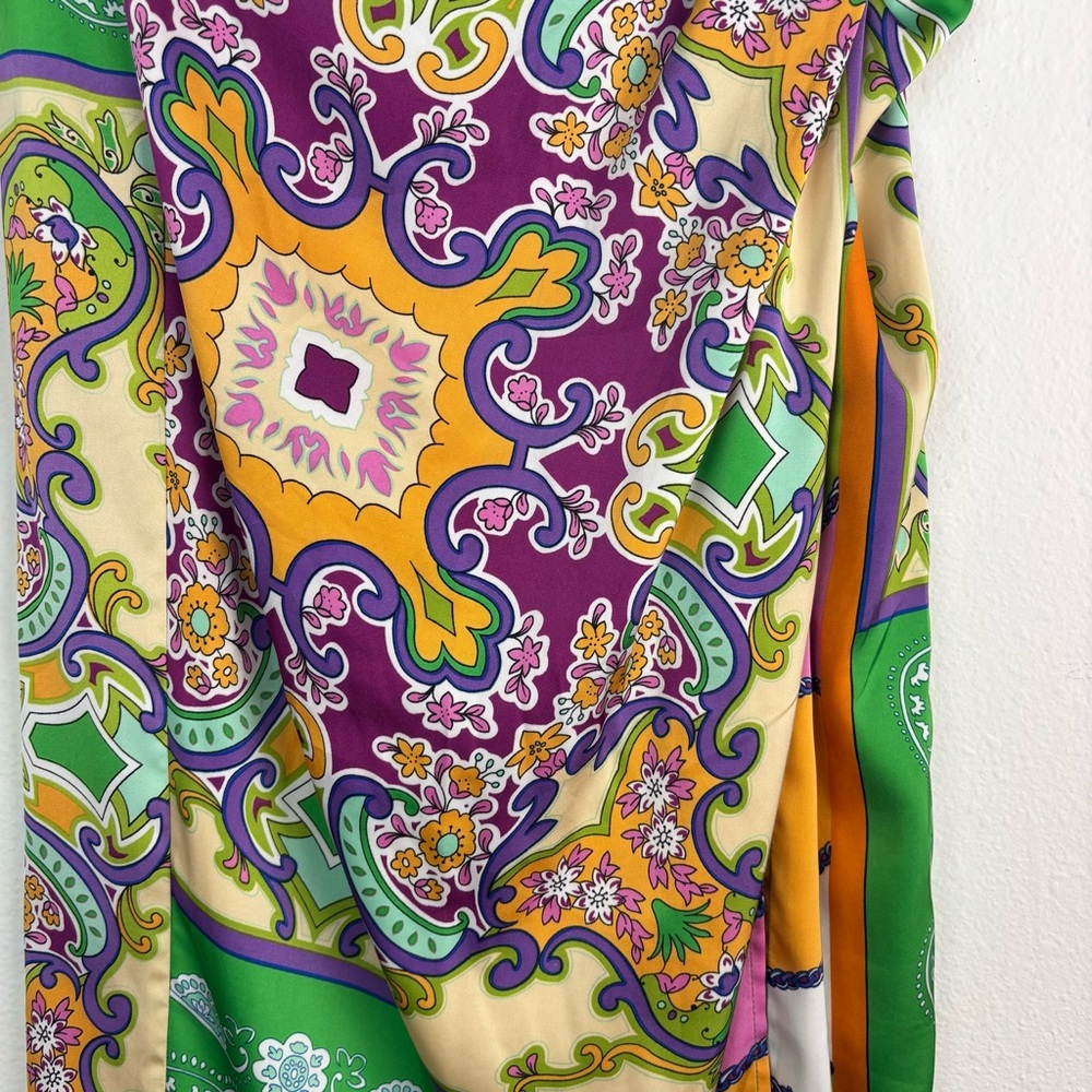 Bailey 44 Multicolor Patchwork Print Wrap Skirt - image 3